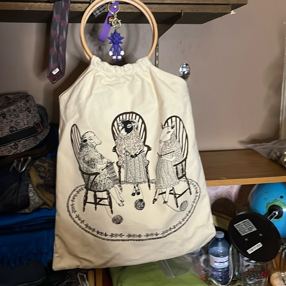 😄The wool sack tote bag canvas